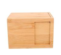 GALPADA Pet Memorial Urn Box for Dog Ashes Small Bamboo Pet Cinerary Case Practical Sturdy Ash Urn