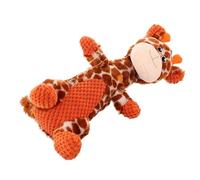 GALPADA Pet Plush Giraffe Chew with Built Sounder for Dogs Interactive Molar Cleaning with Corn Texture Surface Soft Plush for Puppies and Small to Medium Breeds Vibrant Color Pet