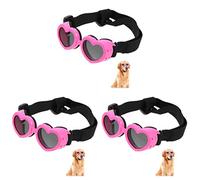 GALPADA Pet Sunglasses for Dogs - Stylish Protective Goggles for Puppies - Foldable UV Eye Protection Shades Accessory Waterproof Pink Design Ideal for Outdoor Adventures