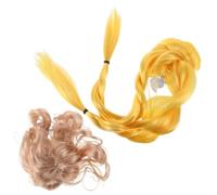 GALPADA Pet Wigs with Wavy and Twisted Braid Style for Dogs and Cats 2pcs High Temperature Fiber Hair Accessories Cozy Fitting Adorable for Halloween and Variety of Celebrations