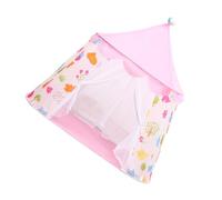 GALPADA Pink Animal World Cloth Playing Tent with Gauze Stable Game House and Storage Yurt for Indoor and Outdoor Fun Suitable for Boys