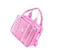 GALPADA Pink Ballet Dance Bag for Kids Adjustable Duffle Tote Messenger Bag Cross-Body Strap Suitable for Girls and Ballerinas for Dance Class and Practice