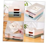 GALPADA Pink Desktop File Storage Box Sturdy Office Document Holder Organizer for Papers Space Saving Practical Filing Tray for Home and School