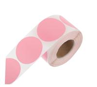 GALPADA Pink Round Thermal Shipping Labels Self Adhesive Stickers Water Resistant Blank Stickers for Home Office School Organizing and Mailing