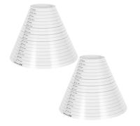 GALPADA Plastic Bracelet Sizing Mandrel 2Pcs with Necklace Measuring Feature for Crafting and Portable Jewelry Making