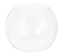 GALPADA Plastic Fish Bowl Small round Aquarium Convenient and Practical Desktop Goldfish Tank Suitable for Home and Garden Decoration