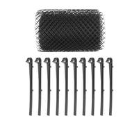 GALPADA Plastic Gutter Guard Mesh Black Pp Material Protective Garden Netting to Prevent Fallen Leaves and Keep Out Debris, for Gardens and Home Sinks