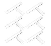 GALPADA Plastic Lash Tweezer Storage Box 6Pcs Round Protective Cover, Compact Organizer Case for Eyelash Tools and Beauty Accessories on the Go