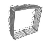 GALPADA Plastic Miniature Fence Panel with Realistic Wire Mesh Barbed Wire Style Safety Guardrail for Diorama Prison Farm War Scene Building Blocks and Micro Landscape Accessories