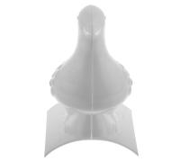 GALPADA Plastic Pigeon Roof Ornament Faux Bird Figurine Resin Roof Decoration White Classical Chinese Building Accessory Statues for Outdoor Display