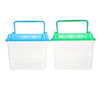 GALPADA Plastic Reptile Feeding Box and Large Comfortable Space with Ventilation Design Random Color for Transporting Animals and Living Foods Suitable for Gecko and Turtle Pets