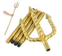 GALPADA Plastic Trident: Costume Accessory for Adults, Kings Trident, Devils, Prop for Halloween, Masquerade, Cosplay, Party Decoration