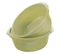 GALPADA Plastic Wash Basin 2Pcs 34.5X28.5X12Cm Anti-Slip Odorless Bathroom Kitchen Sink for Face and Fruit Washing