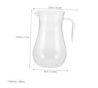 GALPADA Plastic Wine Beverage Pitcher with Handle Clear Acrylic Decanter for Whiskey Juice Water Anti-Break Carafe for Home Bar Ktv Easy-Clean Aerating Container