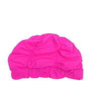 GALPADA Pleated Swim Cap for Women Long Hair Swimming Hat Lightweight Nylon Material Easy to Take off Fashion Pleated Design Suitable for Pool Beach and Water Sports