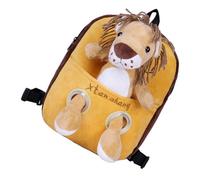 GALPADA Plush Cartoon Backpack with Harness with Cozy Comfortable Shoulder Straps Lightweight Orange School Bag for Outings and Long Serving Life