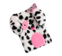 GALPADA Plush Dog Secret Diary Notebook for Portable Fluffy Student Journal Cute Stationery Birthday with Smooth Lined Pages