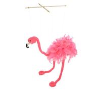 GALPADA Plush Flamingo Marionette Puppet Lightweight String Puppet for Interactive Performances and Family Play Safe Animal for Storytelling and Emotional Expression Random Color