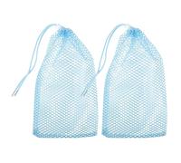 GALPADA Pointe Shoe Bag Mesh Drawstring Pouch 2Pcs for Adult Ballet Dance Accessories Breathable Travel Storage for Dancers Makeup Organizer Sky Blue