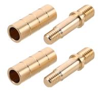 GALPADA Pool Cue Joint Screws and Secure Joint Structure with Precision Screw Interface 3pcs Brass Universal Compatibility for Billiard Equipment for Cue Tip Repair and Professional