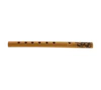 GALPADA Portable Bamboo Vertical Flute Suitable for Beginners and Students with 6 Hole Design Traditional Chinese Musical Instrument for Leisure Activities and Performances