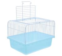 GALPADA Portable Bird Carrier Cage for Lovebirds and Small Animals Lightweight Travel Cage with Transparent Observation Window Easy to Clean Plastic Design for Parakeets