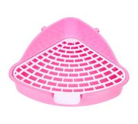 GALPADA Portable Bunny Toilet Litter Box for Hamsters and Rats, Practical Plastic Rabbit Potty Trainer Tray for Garden and Park Use, Easy to Clean Pet Training Litter Tray Corner