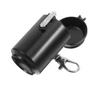 GALPADA Portable Cigarette Ashtray with Lid and Large Capacity in Black, Designed to Box Your Cigarette Butts Securely for Outdoor Travel and Car Use, Featuring Plastic Material