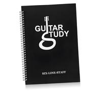 GALPADA Portable DIY Guitar Sheet Music Notebook Coil Binding Six-string Score Book Tearable Pages for Music Lessons and Practice