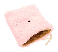 GALPADA Portable Guinea Pig Carrier Bag with Drawstring Closure, Small Pink Hamster Travel Handbag for Outdoor and Daily Use, Lightweight Pet Carrier for Sugar Gliders and Small Rodents