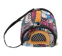 GALPADA Portable Hamster Carrying Bag for Hedgehog and Hamster Outdoor Travel, Lightweight Canvas and Plush Material, Easy to Store and Carry Pet Travel Carrier