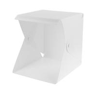 GALPADA Portable LED Light Box 20cm Mini Tent for Photography with Easy Assembly and Abs Material, Prevents Shadows and Reflections, Photo Studio Light Box for Professional Photo Shooting