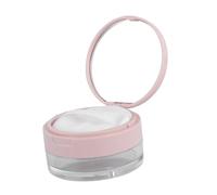 GALPADA Portable Loose Powder Holder and Empty Powder Case Mirror Plant Fiber Puff for Home Makeup and Travel Storage