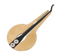 GALPADA Portable Metal Jaw Harp with Authentic Sound for Beginners and Music Enthusiasts, Elegant Golden Circular Mouth Harp for Teaching and Stage Performances Random Color