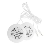 GALPADA Portable Mini Pillow Speaker Wired Jack Stereo Audio Player for Mobile Phone CD Player, Multi Scenario Use for Bedroom Office Travel, Soft Sound (White)