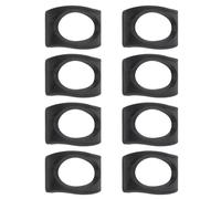 GALPADA Portable Ocarina Holder 8Pcs Resin Stands, Stable 6-Hole Instrument Stand for Music Practice and Travel Storage, Black