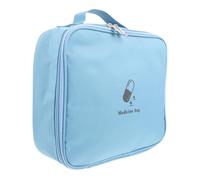 GALPADA Portable Oxford Cloth Emergency Medicine Pouch with Zipper Closure Lightweight Travel Organizer for Outdoor Storage Compact Survival Kit Bag for Neat Medication Management