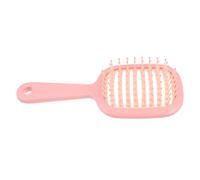 GALPADA Portable Pink Vent Hair Brush for Curly and Straight Hair Static Detangler Comb with Comfortable Ribbed Handle Soothing Scalp Massage Compact Lightweight Design for Women the Go