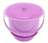 GALPADA Portable Plastic Chamber Pot with Handle, Easy to Clean and Store Unisex Training Potty for Boys, Practical Urination Device for Home Use Random Color
