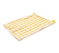 GALPADA Portable Providing Cats and Dogs Environment Cozy Sleep in Cat a Sleeping Yellow Cloth Bed Cushion for Winter, Mat Use Pet Especially Puppy for Home Floor