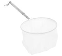 GALPADA Portable Stainless Steel Telescopic Fishing Net with Large 3D Round Mesh - Retractable Landing Net for Ponds, Outdoor Fishing, and ’ Fish Catching