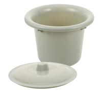 GALPADA Portable Urinal Pot with Lid, Plastic Spillproof Bedpan for Adults, Leakproof Urine Container for Home Care and Hospital Use, Unisex Bedside Urinal Bucket in Green