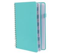 GALPADA Portable Waterproof Address Book with Write Loop, Pu and Paper Material, for Travel and Home Use, Large Print Telephone Organizer for Seniors