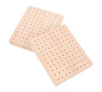 GALPADA Pottery Doll Holder 2Pcs Wooden Stand 12X10X1.8Cm for Clay Model Sculpting and Craft Figure Display