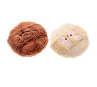 GALPADA Powder Puff Multi-functional Cloth Makeup Pads Cartoon Soft and Skin-friendly 2pcs for Loose Powder and Application for Setting Makeup and Applying Suitable for Adults