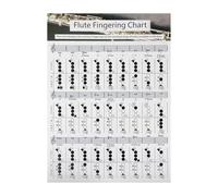 GALPADA Practical Flute Chord Learning Guide Chart for Flute Beginners, Coated Paper Practice Tool and Music Chord Poster for Home Or Classroom Use
