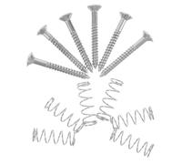 GALPADA Precision Electric Guitar Pickup Installation Screws and Tension Springs Set Chrome Kit for Pickguard Mounting Enhances Sound Clarity for Live Performances and Recording Sessions