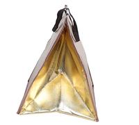 GALPADA Premium Insulated Meal Transport Tote Gold Non Woven Food Bag with Thermal Insulation for Pizza Seafood Snacks and Hot Food Portable with Easy Grip Handle and Construction