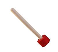GALPADA Premium Singing Bowl Mallet Striker with Silicone Head Soft Tone Large Red Handmade Nepalese Meditation Accessory for Relaxation and Healing