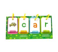 GALPADA Preschool Word Learning Flash Cards Visual Teaching Early Education Spelling Cards for Montessori Reading Development Portable Language Building Tools